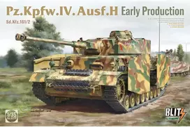 Surenkamas tanko modelis Pz.Kpfw. IV Ausf. H, ankstyvoji versija Takom 8019