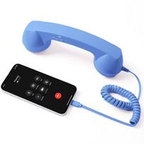 Type-C/3.5mm Retro telefono ragelis Laidinis imtuvas Mobiliojo telefono ragelis Mobiliesiems telefonams Type-C Blue
