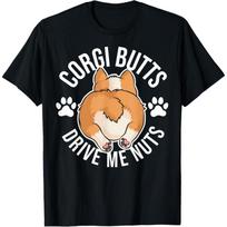 Funny Corgi Design for Men Women Kids Pet Dog Corgi Lovers T-Shirt XXXXXL juoda