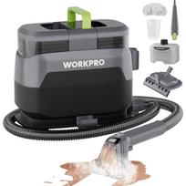 Workpro – 1200W 16 kPa steam cleaner – 4 cleaning modes – Rapid steam system – Separate 1300 ml and 1000 ml tanks – For carpets, fabrics, cars
