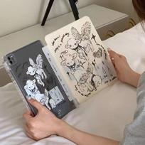 Cartoon Sheep for IPad Air 13 Air11 Inch IPad Pro11 12.9 Inch Air5 4 Ipad 9th 10th A16 11th 10.2 9.7 Mini6 Smart Cover ipad Pro11 2024 white