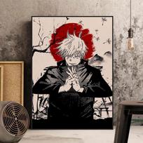 Anime Jujutsu-k-Kaisen plakatas, komiksas, Gojo Satoru Sukuna, drobė, sienų dekoras, paveikslas, spauda, ​​namų, svetainės dekoras 30x40cm