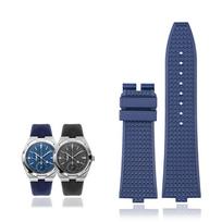 Fluoro kaučiuko dirželis Vacheron Constantin 450 Cross Sea 4500V 5500v 7900v serijos laikrodžiui, aukštos kokybės, greitai nuimamas galas 7mm blue
