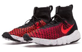 Nike Air Footscape Magista Flyknit Black/Bright Crimson Gym Red Cool Grey 816560-002 42 black
