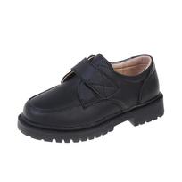 Boys' Black Leather Shoes, Girls' Performance and Stage Shoes, Soft Sole British Style Children's Shoes for Spring and Autumn Size 28/16.8CM black