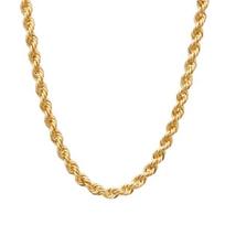 18K auksinė grandinėlė tuščiavidurė virvės grandinėlė geltonojo aukso 18K yellow gold beige