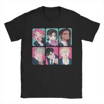 Till Alien Stage Anime Unisex Unisex T Shirts  Casual Tees Short Sleeve Crewneck Tshirt Cotton Classic Tops S gray