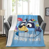 B-bluey-y Minkštas pledas Estetiškas Nešiojamas Namų Kelionės Stovyklavimas Sofa Iškylos Storas Šiltas Flanelinis Pledas 30x40in