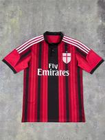 1415 season AC Milan home red and black retro jersey KAKA22 Inzaghi fan version short-sleeved football jersey S black