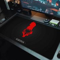 Republic of Albania Mouse Pad Large Gaming Table Cushion Non-slip Laptop Tablet Big Mousepad XXL Mat Mini PC Playmat With Lock edge_xia 50cmx100cm(19.6x39.4inch)