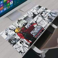Mouse Pad Large Fullmetal Alchemist Gaming Accessories Mousepad Custom Home Keyboard Pad Office PC Gamer Cabinet Table Mat 30cmx60cm white