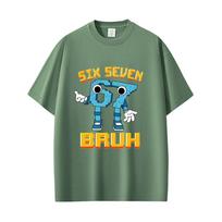 Funny Italian Brainrot Six Seven 67 Number Graphic Tshirt Unisex Women Casual Oversized Short Sleeve Tees Male Humor Lover T Shirt 3XL gray