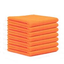 Thickening Microfiber Cleaning Cloth Multifunctional Car Wash Cloth Anti-grease Wiping Rags Household Towels Super Absorbent oranžinė