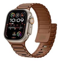 Prabangus magnetinis silikoninis dirželis Apple laikrodžio apyrankei 49 mm 46 mm 45 mm 44 mm 42 mm 41 mm 40 38 mm apyrankė, skirta iWatch Ultra 2 3 Series 10 9 8 7 SE For S10 46mm black