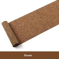 Plain Vintage Natural Burlap Imitated Jute Linen Table Runner Christmas Wedding Waterproof Table Runners Restaurant Table Decor (Brown,20X180CM) ruda