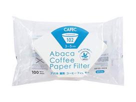 Sanyo Sangyo Abaka Coffee Filter 102 for 3-5 cups 100 pieces AB102-100W 4 pack white