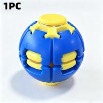New Rotatable Fidget Ball Push Pop Spinning Finger Gyro Sphere Hard Plastic Stress Relief Sensory Toy Desk Decor Set Kit yellow