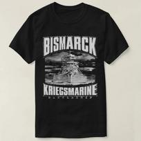 Antrojo pasaulinio karo vokiečių Otto Von Bismarck vyriški marškinėliai XL gray
