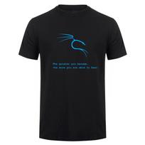 Kali Linux The Quieter You Become The More You Are Able To Hear T Shirt Men Short Sleeve s Top XXXL black