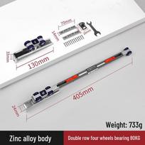 Two-Way Buffer Hanger Wheel Set for Sliding Doors Windows Hanging Wheels Entrance Sliding Doors Pulleys Bedroom Sliding Doors Hanging Rails Tracks MIT