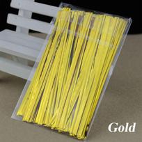 800PCS Ligation Wrapping Steel Twist Ties Pack Sealing Metallic Wire Cellophane Bag