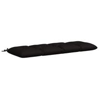 vidaXL Suoliuko pagalvė VIANEN 100% poliesteris Juoda 150 x 50 x 12 cm