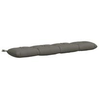 vidaXL Suoliuko pagalvė VIANEN 100% poliesteris Pilka 140 x 30 x 12 cm