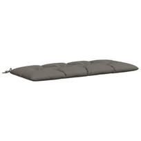 vidaXL Suoliuko pagalvė VIANEN 100% poliesteris Pilka 150 x 60 x 12 cm