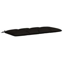 vidaXL Suoliuko pagalvė VIANEN 100% poliesteris Juoda 140 x 60 x 12 cm