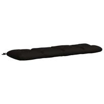 vidaXL Suoliuko pagalvė VIANEN 100% poliesteris Juoda 140 x 40 x 12 cm