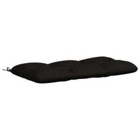 vidaXL Suoliuko pagalvė VIANEN 100% poliesteris Juoda 130 x 60 x 12 cm
