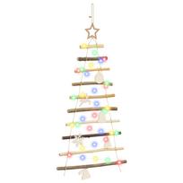 vidaXL Kabantis Kalėdų medis 90 cm 30 LED Įvairių spalvų