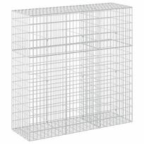 vidaXL Gabionas su 5 mm viela ir 5x10 cm tinkleliu 150x50x150 cm