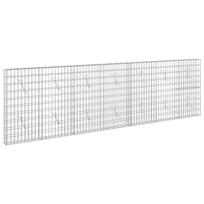 vidaXL Gabionas su 5 mm viela ir 5x10 cm tinkleliu 350x10x100 cm