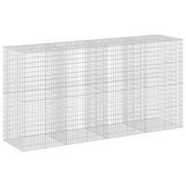 vidaXL Gabionas su 5 mm viela ir 5x10 cm tinkleliu 400x100x200 cm