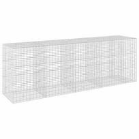 vidaXL Gabionas su 5 mm viela ir 5x10 cm tinkleliu 450x100x150 cm