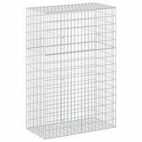 vidaXL Gabionas su 5 mm viela ir 5x10 cm tinkleliu 100x50x150 cm