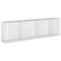vidaXL Gabionas su 5 mm viela ir 5x10 cm tinkleliu 350x50x100 cm