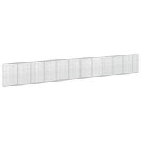 vidaXL Gabionas su 5 mm viela ir 5x10 cm tinkleliu 1150x30x150 cm