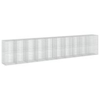 vidaXL Gabionas su 5 mm viela ir 5x10 cm tinkleliu 1000x100x200 cm