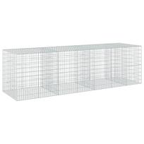 vidaXL Gabionas su 5 mm viela ir 5x10 cm tinkleliu 350x100x100 cm