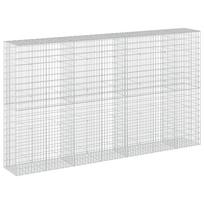 vidaXL Gabionas su 5 mm viela ir 5x10 cm tinkleliu 350x50x200 cm