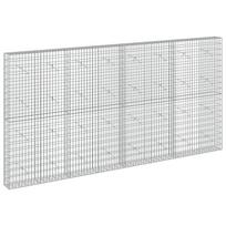 vidaXL Gabionas su 5 mm viela ir 5x10 cm tinkleliu 400x20x200 cm