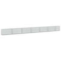 vidaXL Gabionas su 3,5 mm viela ir 5x2,5 cm tinkleliu 650x30x50 cm