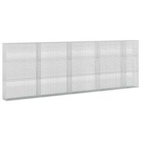 vidaXL Gabionas su 3,5 mm viela ir 5x2,5 cm tinkleliu 450x30x150 cm
