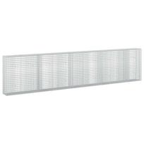 vidaXL Gabionas su 3,5 mm viela ir 5x2,5 cm tinkleliu 450x30x100 cm
