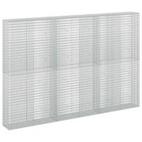 vidaXL Gabionas su 3,5 mm viela ir 5x2,5 cm tinkleliu 300x30x200 cm