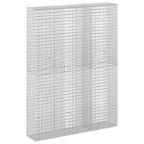 vidaXL Gabionas su 3,5 mm viela ir 5x2,5 cm tinkleliu 150x30x200 cm