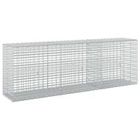 vidaXL Gabionas su 3,5 mm viela ir 5x2,5 cm tinkleliu 150x30x50 cm