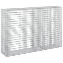 vidaXL Gabionas su 3,5 mm viela ir 5x2,5 cm tinkleliu 150x30x100 cm
